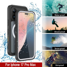 Load image into Gallery viewer, iPhone 17 Pro Max Waterproof Case, Punkcase [Extreme Series] Armor Cover W/ Built In Screen Protector [White]
