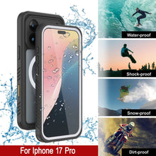 Load image into Gallery viewer, iPhone 17 Pro Waterproof Case, Punkcase [Extreme Series] Armor Cover W/ Built In Screen Protector [White]
