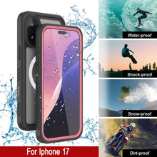 Load image into Gallery viewer, iPhone 17 Waterproof Case, Punkcase [Extreme Series] Armor Cover W/ Built In Screen Protector [Pink]
