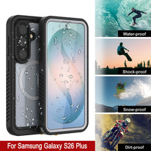 Load image into Gallery viewer, Galaxy S26 Plus Waterproof Case, Punkcase [Extreme Mag Series] Armor Cover W/ Built In Screen Protector [White]
