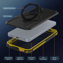 Load image into Gallery viewer, Galaxy S26 Plus Waterproof Case [Kickstud 2.0 Series] Protective IP68 Cover W/Screen Protector &amp; Kickstand [Yellow]
