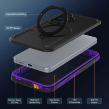 Load image into Gallery viewer, Galaxy S26 Plus Waterproof Case [Kickstud 2.0 Series] Protective IP68 Cover W/Screen Protector &amp; Kickstand [Purple]
