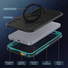 Load image into Gallery viewer, Galaxy S26 Plus Waterproof Case [Kickstud 2.0 Series] Protective IP68 Cover W/Screen Protector &amp; Kickstand [Teal]
