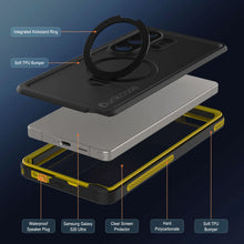 Load image into Gallery viewer, Galaxy S26 Ultra Waterproof Case [Kickstud 2.0 Series] Protective IP68 Cover W/Screen Protector &amp; Kickstand [Yellow]
