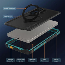 Load image into Gallery viewer, Galaxy S26 Ultra Waterproof Case [Kickstud 2.0 Series] Protective IP68 Cover W/Screen Protector &amp; Kickstand [Teal]
