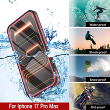 Load image into Gallery viewer, iPhone 17 Pro Max Waterproof Case [Kickstud 2.0 Series] Protective IP68 Cover W/Screen Protector &amp; Kickstand [Pink]
