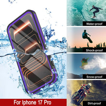 Load image into Gallery viewer, iPhone 17 pro Waterproof Case [Kickstud 2.0 Series] Protective IP68 Cover W/Screen Protector &amp; Kickstand [Purple]
