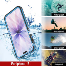 Load image into Gallery viewer, iPhone 17 Waterproof Case [Kickstud 2.0 Series] Protective IP68 Cover W/Screen Protector &amp; Kickstand [Blue]
