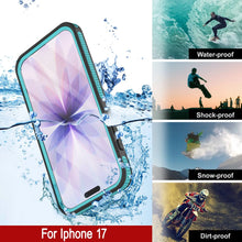 Load image into Gallery viewer, iPhone 17 Waterproof Case [Kickstud 2.0 Series] Protective IP68 Cover W/Screen Protector &amp; Kickstand [Teal]
