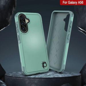 PunkCase Galaxy A56 Case, [Spartan 2.0 Series] Clear Rugged Heavy Duty Cover [Teal]
