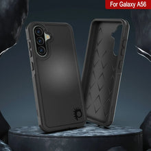 Load image into Gallery viewer, PunkCase Galaxy A56 Case, [Spartan 2.0 Series] Clear Rugged Heavy Duty Cover [Black]
