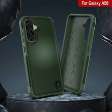 Load image into Gallery viewer, PunkCase Galaxy A56 Case, [Spartan 2.0 Series] Clear Rugged Heavy Duty Cover [Dark Green]
