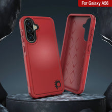Load image into Gallery viewer, PunkCase Galaxy A56 Case, [Spartan 2.0 Series] Clear Rugged Heavy Duty Cover [Red]
