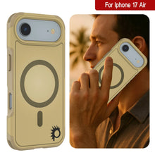 Load image into Gallery viewer, PunkCase iPhone 17 Air Case, [Spartan 2.0 Series] Clear Rugged Heavy Duty Cover W/Built in Screen Protector [yellow]
