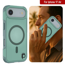 Load image into Gallery viewer, PunkCase iPhone 17 Air Case, [Spartan 2.0 Series] Clear Rugged Heavy Duty Cover W/Built in Screen Protector [teal]
