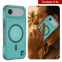 Load image into Gallery viewer, PunkCase iPhone 17 Air Case, [Spartan 2.0 Series] Clear Rugged Heavy Duty Cover W/Built in Screen Protector [Blue]
