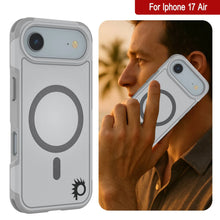 Load image into Gallery viewer, PunkCase iPhone 17 Air Case, [Spartan 2.0 Series] Clear Rugged Heavy Duty Cover W/Built in Screen Protector [white]
