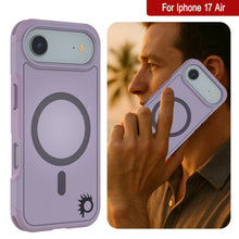 Load image into Gallery viewer, PunkCase iPhone 17 Air Case, [Spartan 2.0 Series] Clear Rugged Heavy Duty Cover W/Built in Screen Protector [lilac]
