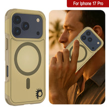 Load image into Gallery viewer, PunkCase iPhone 17 Pro Case, [Spartan 2.0 Series] Clear Rugged Heavy Duty Cover W/Built in Screen Protector [yellow]
