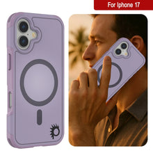 Load image into Gallery viewer, PunkCase iPhone 17 Case, [Spartan 2.0 Series] Clear Rugged Heavy Duty Cover W/Built in Screen Protector [lilac]
