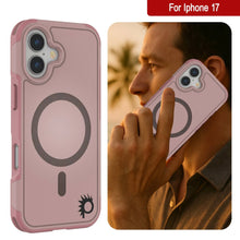 Load image into Gallery viewer, PunkCase iPhone 17 Case, [Spartan 2.0 Series] Clear Rugged Heavy Duty Cover W/Built in Screen Protector [pink]
