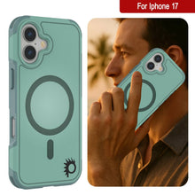 Load image into Gallery viewer, PunkCase iPhone 17 Case, [Spartan 2.0 Series] Clear Rugged Heavy Duty Cover W/Built in Screen Protector [teal]
