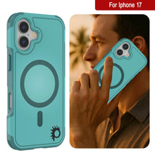 Load image into Gallery viewer, PunkCase iPhone 17 Case, [Spartan 2.0 Series] Clear Rugged Heavy Duty Cover W/Built in Screen Protector [Blue]
