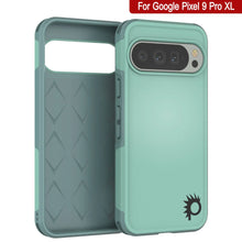 Load image into Gallery viewer, PunkCase Google Pixel 9 Pro XL Case, [Spartan 2.0 Series] Clear Rugged Heavy Duty Cover W/Built in Screen Protector [Teal]
