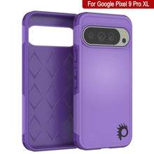 Load image into Gallery viewer, PunkCase Google Pixel 9 Pro XL Case, [Spartan 2.0 Series] Clear Rugged Heavy Duty Cover W/Built in Screen Protector [Purple]
