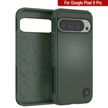 Load image into Gallery viewer, PunkCase Google Pixel 9 Pro Case, [Spartan 2.0 Series] Clear Rugged Heavy Duty Cover W/Built in Screen Protector [Dark Green]
