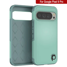 Load image into Gallery viewer, PunkCase Google Pixel 9 Pro Case, [Spartan 2.0 Series] Clear Rugged Heavy Duty Cover W/Built in Screen Protector [Teal]
