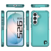 Load image into Gallery viewer, PunkCase Galaxy S26+ Plus Case, [Spartan 2.0 Series] Clear Rugged Heavy Duty Cover [Light Blue]
