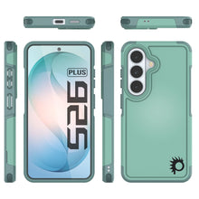 Load image into Gallery viewer, PunkCase Galaxy S26+ Plus Case, [Spartan 2.0 Series] Clear Rugged Heavy Duty Cover [Teal]
