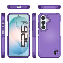 Load image into Gallery viewer, PunkCase Galaxy S26+ Plus Case, [Spartan 2.0 Series] Clear Rugged Heavy Duty Cover [Purple]
