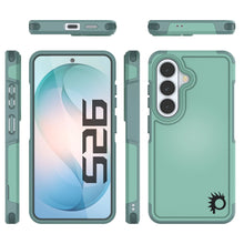 Load image into Gallery viewer, PunkCase Galaxy S26 Case, [Spartan 2.0 Series] Clear Rugged Heavy Duty Cover [Teal]

