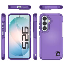Load image into Gallery viewer, PunkCase Galaxy S26 Case, [Spartan 2.0 Series] Clear Rugged Heavy Duty Cover [Purple]
