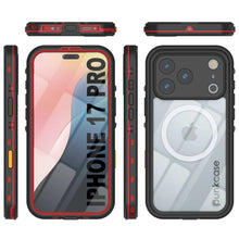 Load image into Gallery viewer, iPhone 17 Pro Waterproof IP68 Case, Punkcase [Red] [StudStar Series] [Slim Fit]
