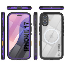 Load image into Gallery viewer, iPhone 17 Waterproof IP68 Case, Punkcase [Purple] [StudStar Series] [Slim Fit] [Dirtproof]
