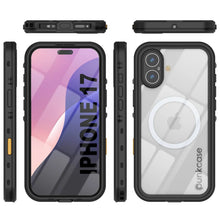 Load image into Gallery viewer, iPhone 17 Waterproof IP68 Case, Punkcase [Black] [StudStar Series] [Slim Fit]
