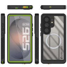 Load image into Gallery viewer, Galaxy S26 Ultra Waterproof Case, Punkcase [Extreme Mag Series] Armor Cover W/ Built In Screen Protector [Green]
