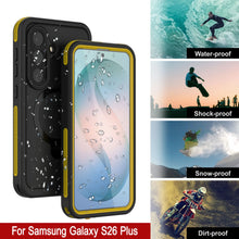 Load image into Gallery viewer, Galaxy S26 Plus Waterproof Case [Kickstud 2.0 Series] Protective IP68 Cover W/Screen Protector &amp; Kickstand [Yellow]
