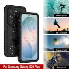 Load image into Gallery viewer, Galaxy S26 Plus Waterproof Case [Kickstud 2.0 Series] Protective IP68 Cover W/Screen Protector &amp; Kickstand [Black]
