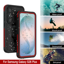 Load image into Gallery viewer, Galaxy S26 Plus Waterproof Case [Kickstud 2.0 Series] Protective IP68 Cover W/Screen Protector &amp; Kickstand [Red]
