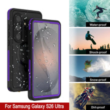 Load image into Gallery viewer, Galaxy S26 Ultra Waterproof Case [Kickstud 2.0 Series] Protective IP68 Cover W/Screen Protector &amp; Kickstand [Purple]
