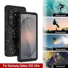 Load image into Gallery viewer, Galaxy S26 Ultra Waterproof Case [Kickstud 2.0 Series] Protective IP68 Cover W/Screen Protector &amp; Kickstand [Black]
