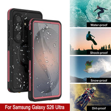 Load image into Gallery viewer, Galaxy S26 Ultra Waterproof Case [Kickstud 2.0 Series] Protective IP68 Cover W/Screen Protector &amp; Kickstand [Pink]
