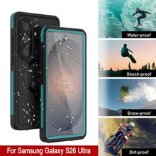 Load image into Gallery viewer, Galaxy S26 Ultra Waterproof Case [Kickstud 2.0 Series] Protective IP68 Cover W/Screen Protector &amp; Kickstand [Teal]
