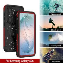 Load image into Gallery viewer, Galaxy S26 Waterproof Case [Kickstud 2.0 Series] Protective IP68 Cover W/Screen Protector &amp; Kickstand [Red]
