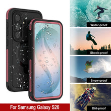 Load image into Gallery viewer, Galaxy S26 Waterproof Case [Kickstud 2.0 Series] Protective IP68 Cover W/Screen Protector &amp; Kickstand [Pink]

