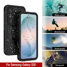Load image into Gallery viewer, Galaxy S26 Waterproof Case [Kickstud 2.0 Series] Protective IP68 Cover W/Screen Protector &amp; Kickstand [Black]
